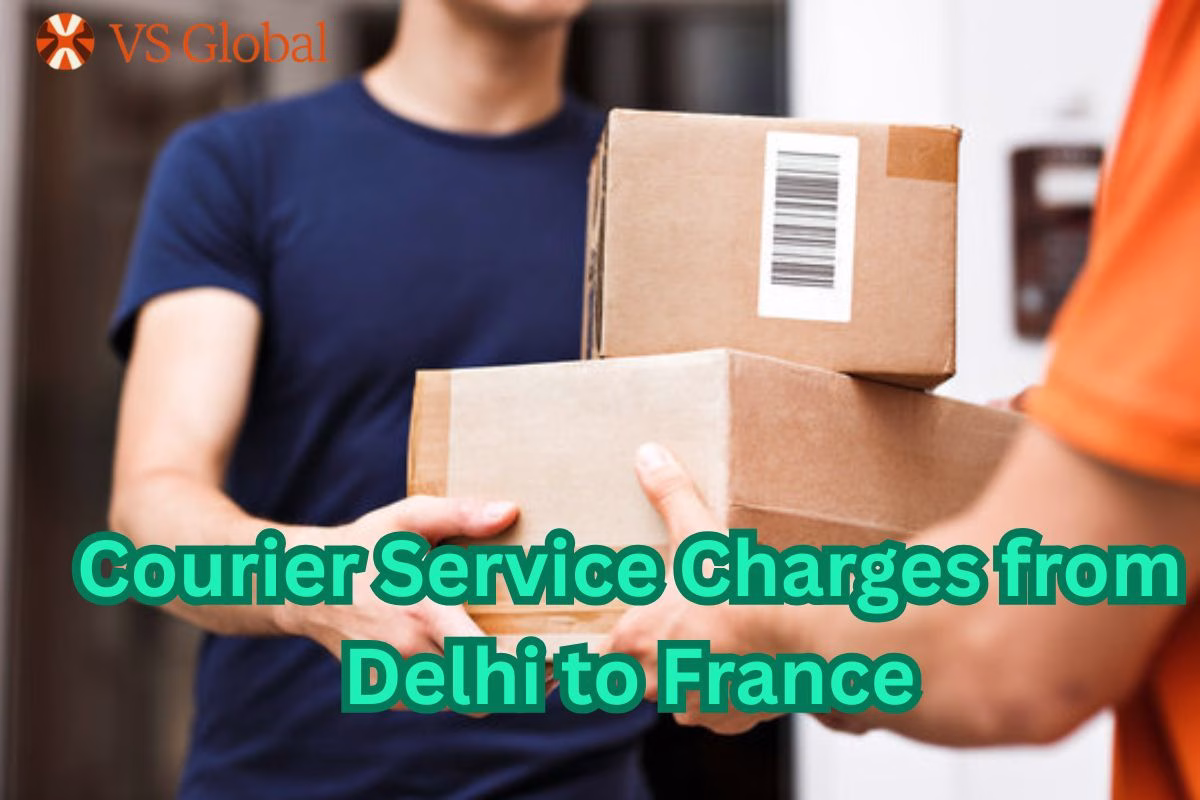 What are the Courier Service Charges from Delhi to France?